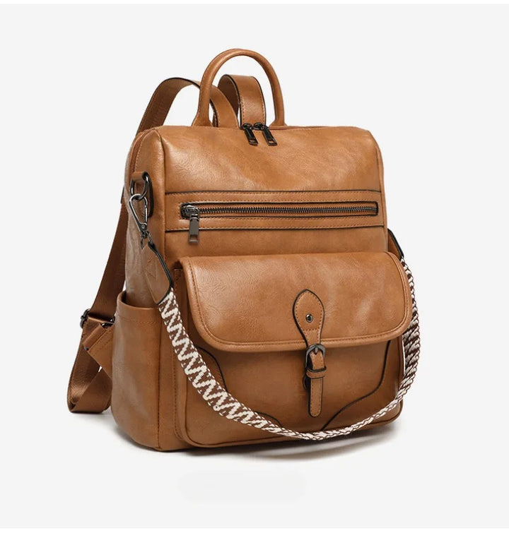 Women’s PU Leather Backpack – Fashion Anti-Theft Shoulder Bag