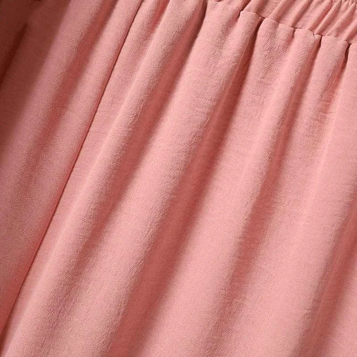 Casual Muslim Dress for Women Blouse 2 Piece Set Long Sleeve Shirt Wide Leg Pant Suits Saudi Arabic Dubai Dresses Autumn 2023