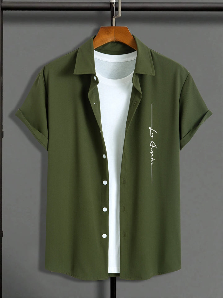 Men's Short-Sleeved Shirt Muscle Men's Fitness Shirt Summer Men's Sports Elastic Breathable Slim Show Muscle Short-Sleeved Shirt