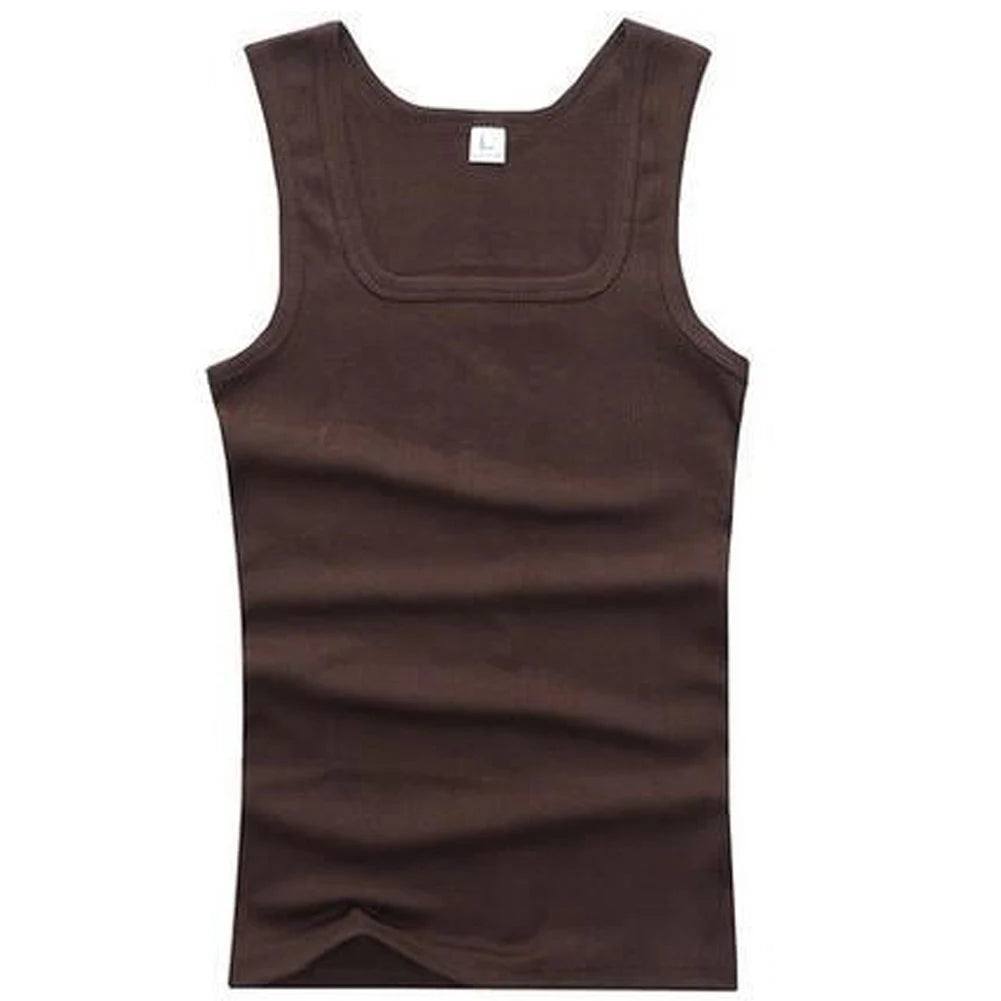 2024 Men’s Cotton Tank Top – Sleeveless Sports Vest, Quick Drying