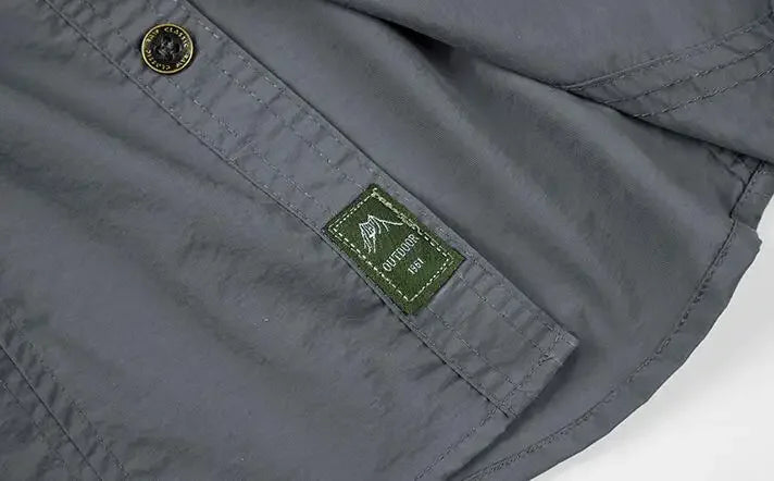 New Summer Male Thin Breathable Comfortable Cargo Shirts Men Outdoor Long sleeves Quick Drying Waterproof Tooling Shirts 5XL
