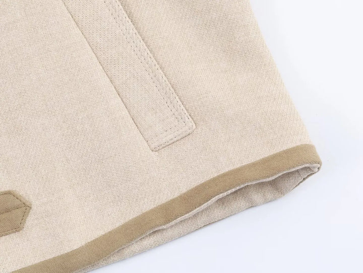 Women’s Autumn 2025 Jacket – Chic Long Sleeve Coat with Rope Knot Buckle