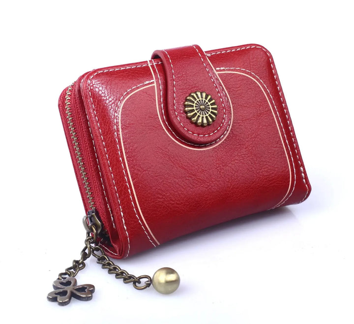 Women’s PU Leather Wallet – Small Coin Card Holder Short Clutch Purse