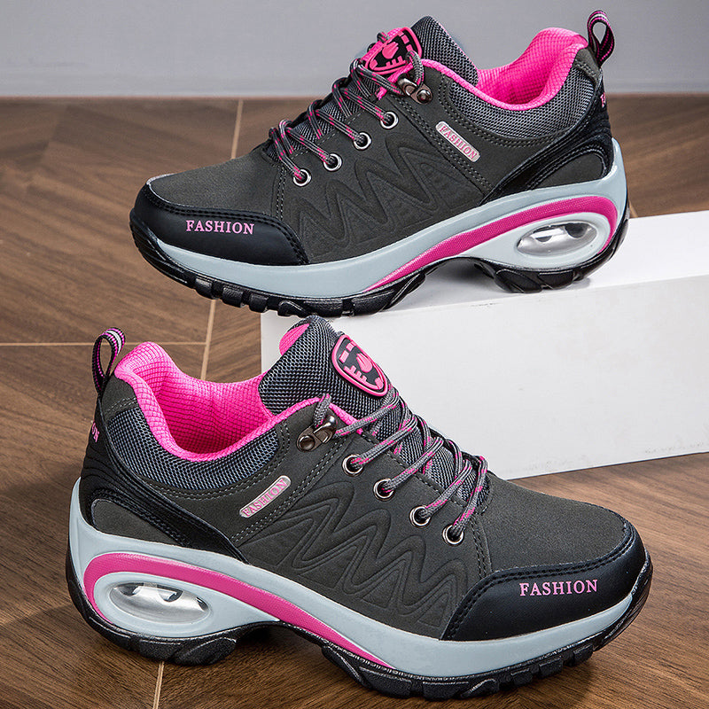 Women’s Waterproof Platform Sneakers – Outdoor Hiking & Running Shoes