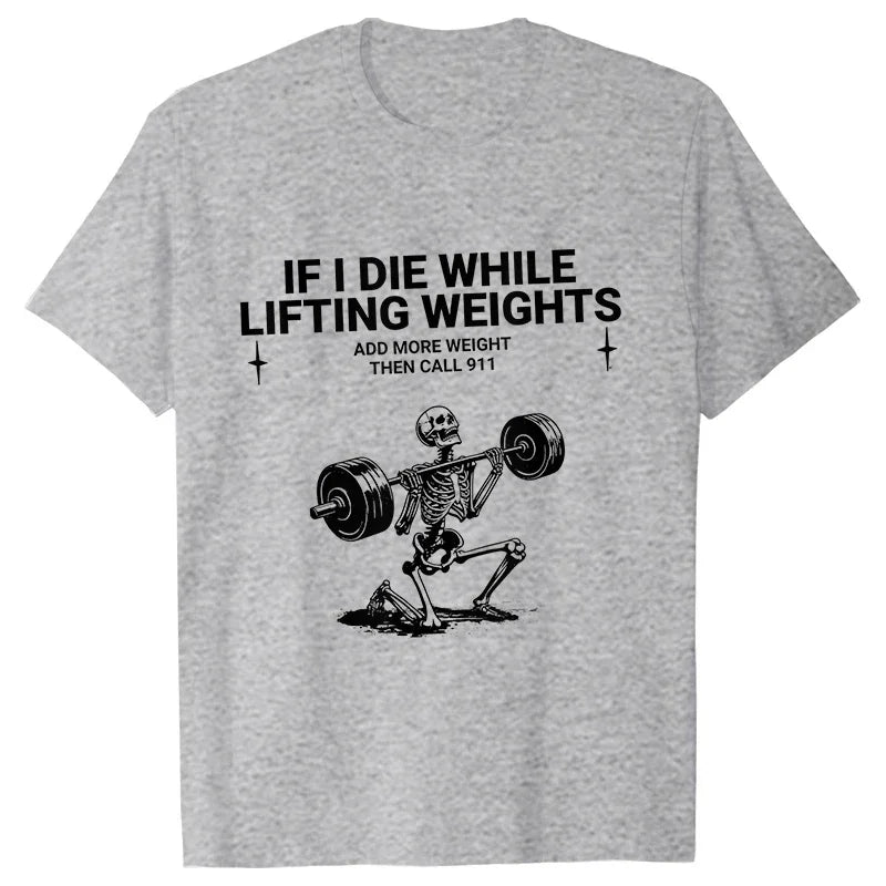 Gym Workout T-shirts for Men Clothing Funny Weightlifting Tshirts Short Sleeve Tops Clothes Fitness Exercise Tee Shirts Homme