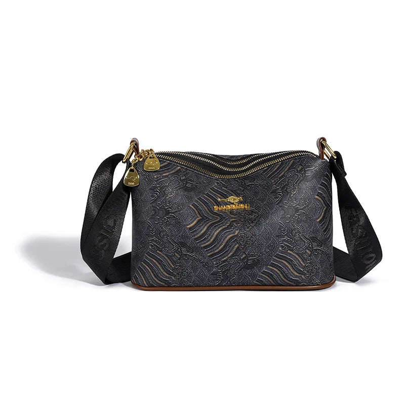 3-Layer Women’s Handbag – Luxury Patent Leather Crossbody & Shoulder Bag