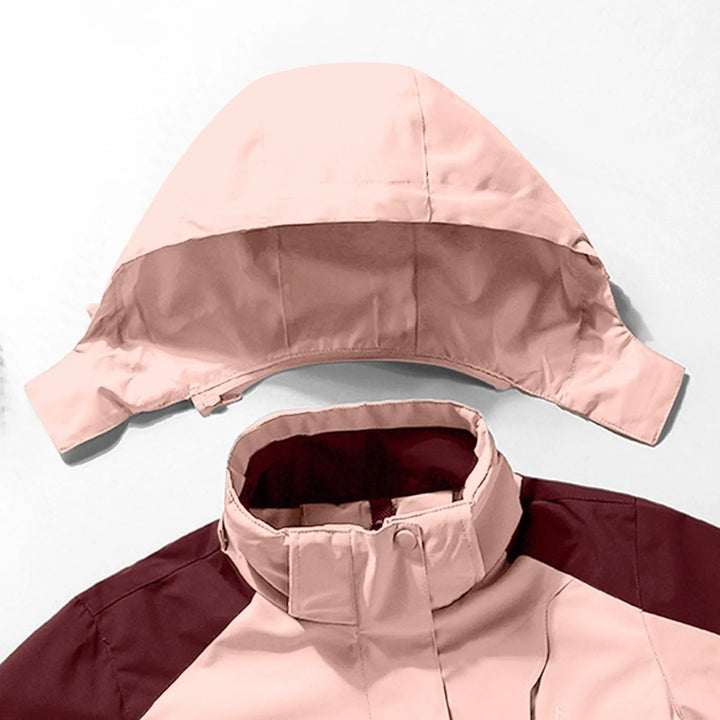 Unisex Hooded Ski Jacket – Waterproof Windproof Winter Snowboard Coat