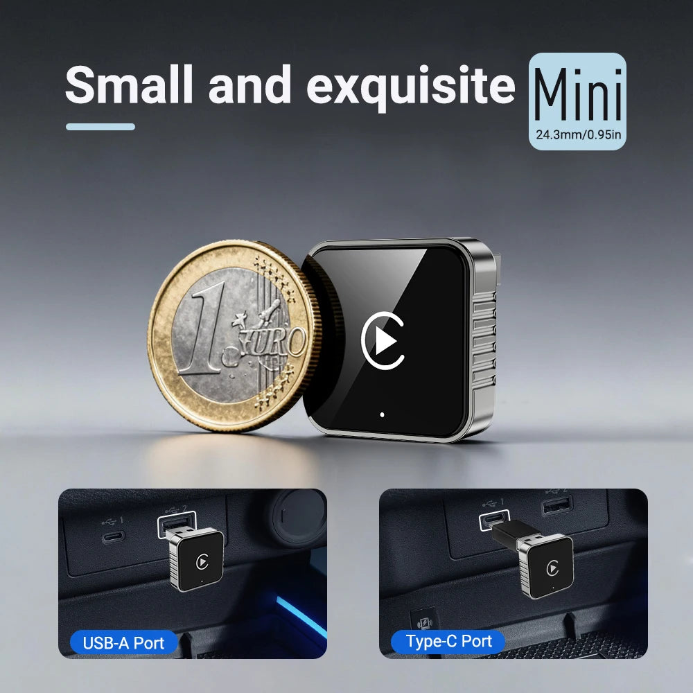 Kabelgebundener zu kabelloser CarPlay-Adapter