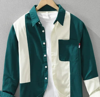 Men's Shirt - Spring/Summer New Style Long-Sleeved Shirt,For Customized Products, Please Contact Us