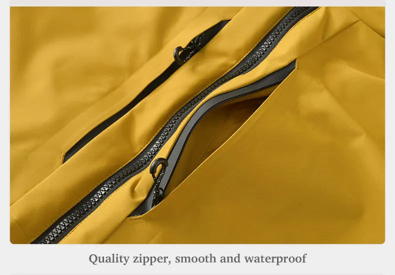 JNLN Unisex Waterproof Fleece Jacket – Windproof Thermal Coat for Hiking, Skiing & Outdoor Activities