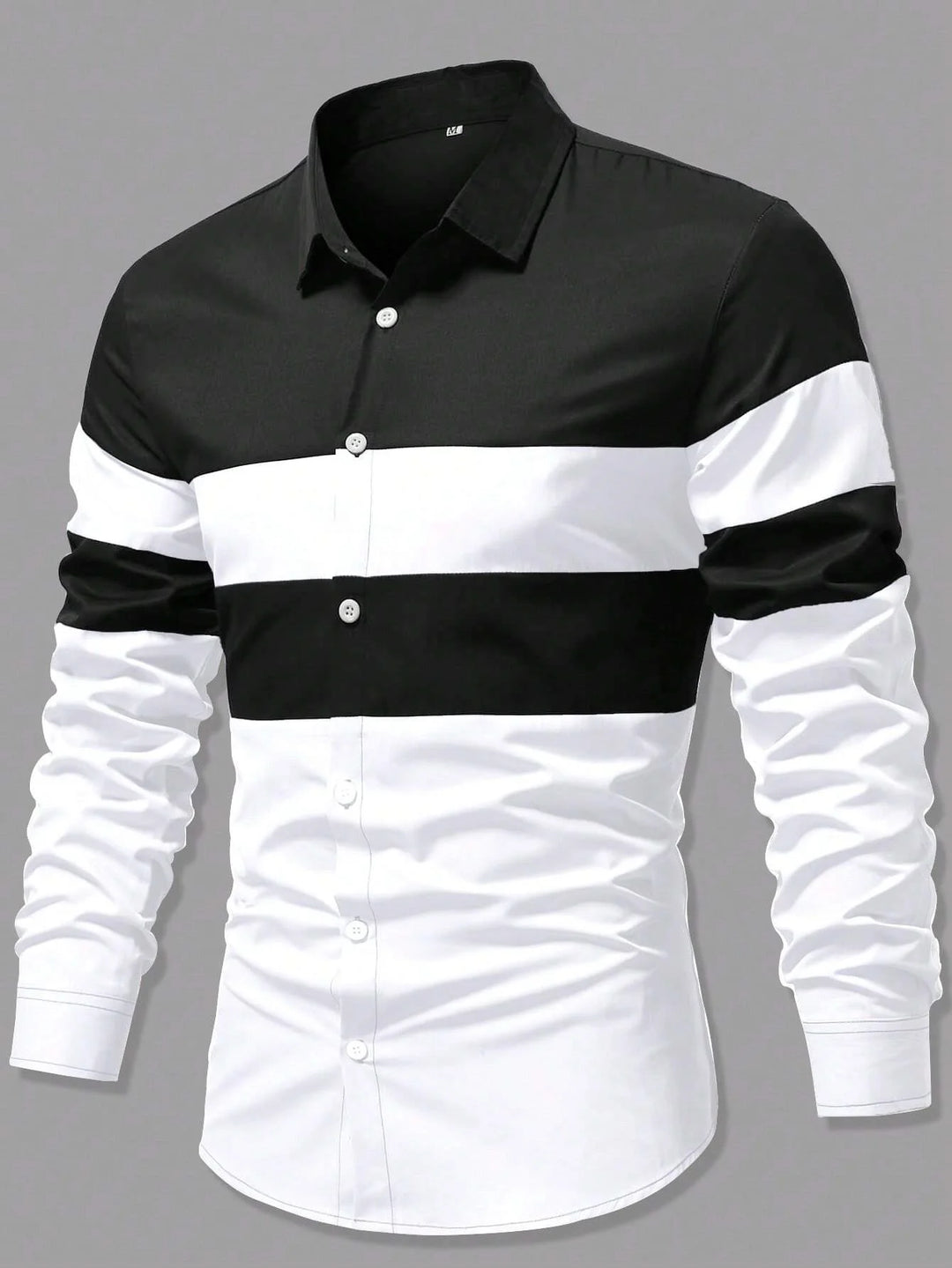 Men's Fashion Classic Business Casual Shirt Street Comfortable Long Sleeve Collar Single breasted Shirt Social Party Men's Shirt