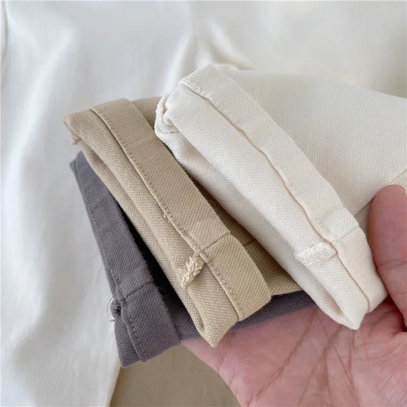 Korean Style Kids Pants - Autumn Spring Slacks for Boys & Girls, Foreign Fashion Trousers Winter Clothes for Girls