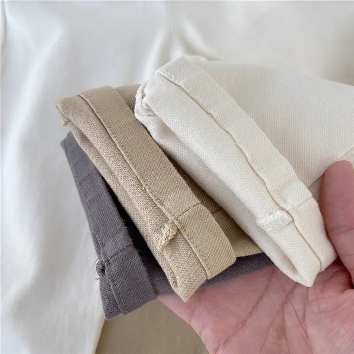 Korean Style Kids Pants - Autumn Spring Slacks for Boys & Girls, Foreign Fashion Trousers Winter Clothes for Girls