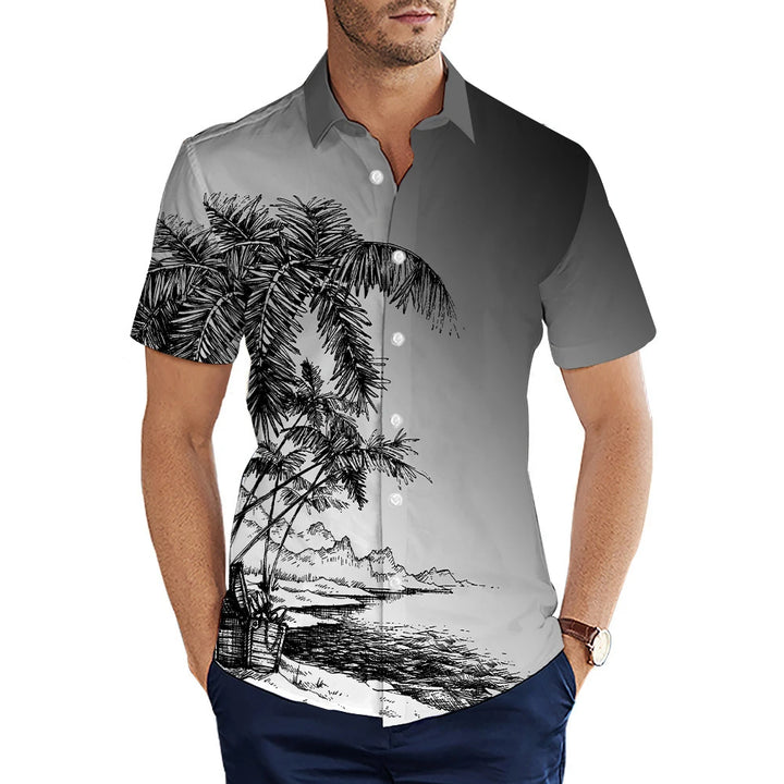 Men's Shirt Summer Casual Fashion Short Sleeved Shirt For Men Loose Breathable Hawaiian Shirt Man Casual Men's Clothing Top