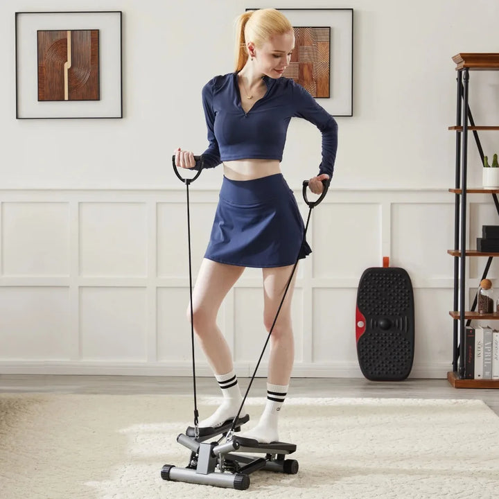 StepMax™ Heimfitness-Stepper mit Bändern