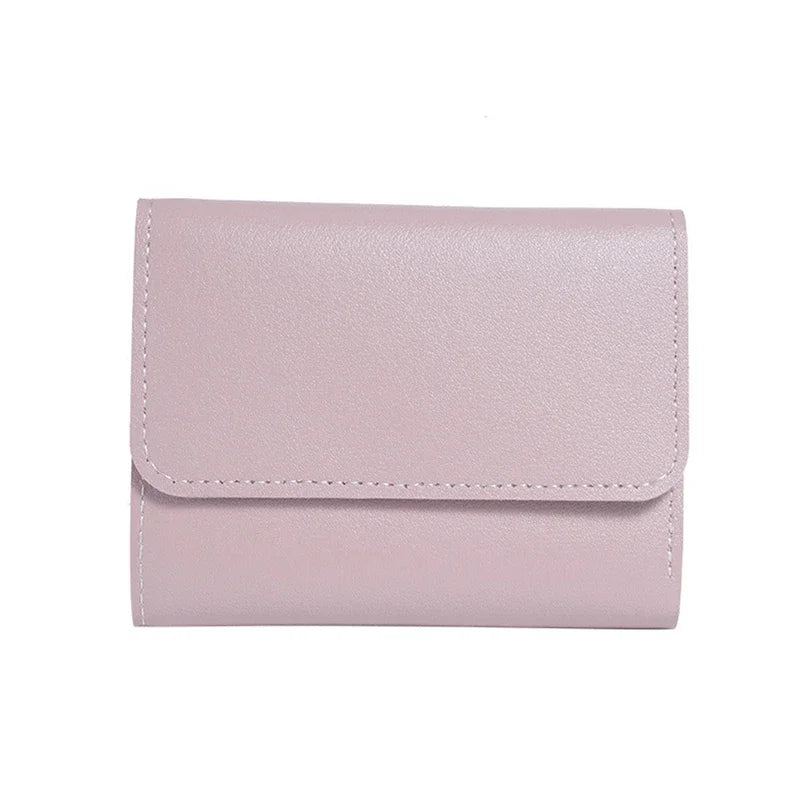 Niedliches Damen-Geldbeutel aus PU-Leder für Münzen und Karten – Kleine Geldbörse mit Schnappverschluss