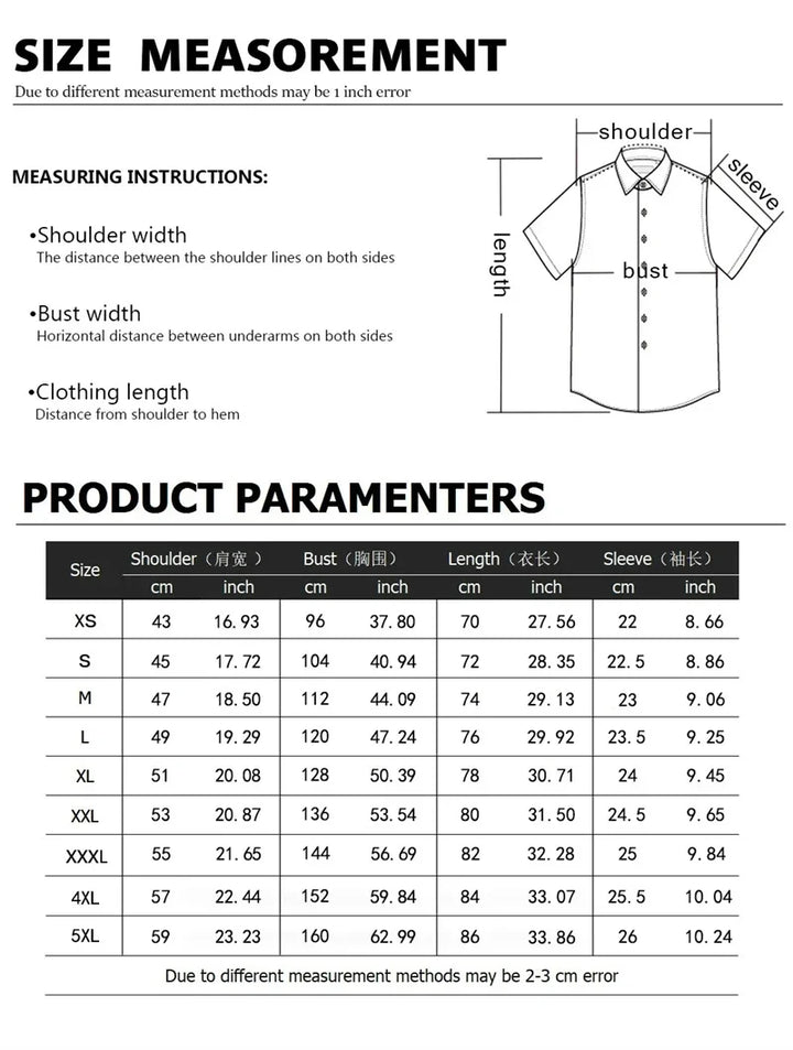 Men's shirts Summer striped linen print shirts Casual short-sleeved button Hawaiian shirts Oversized men's tops outfit collar