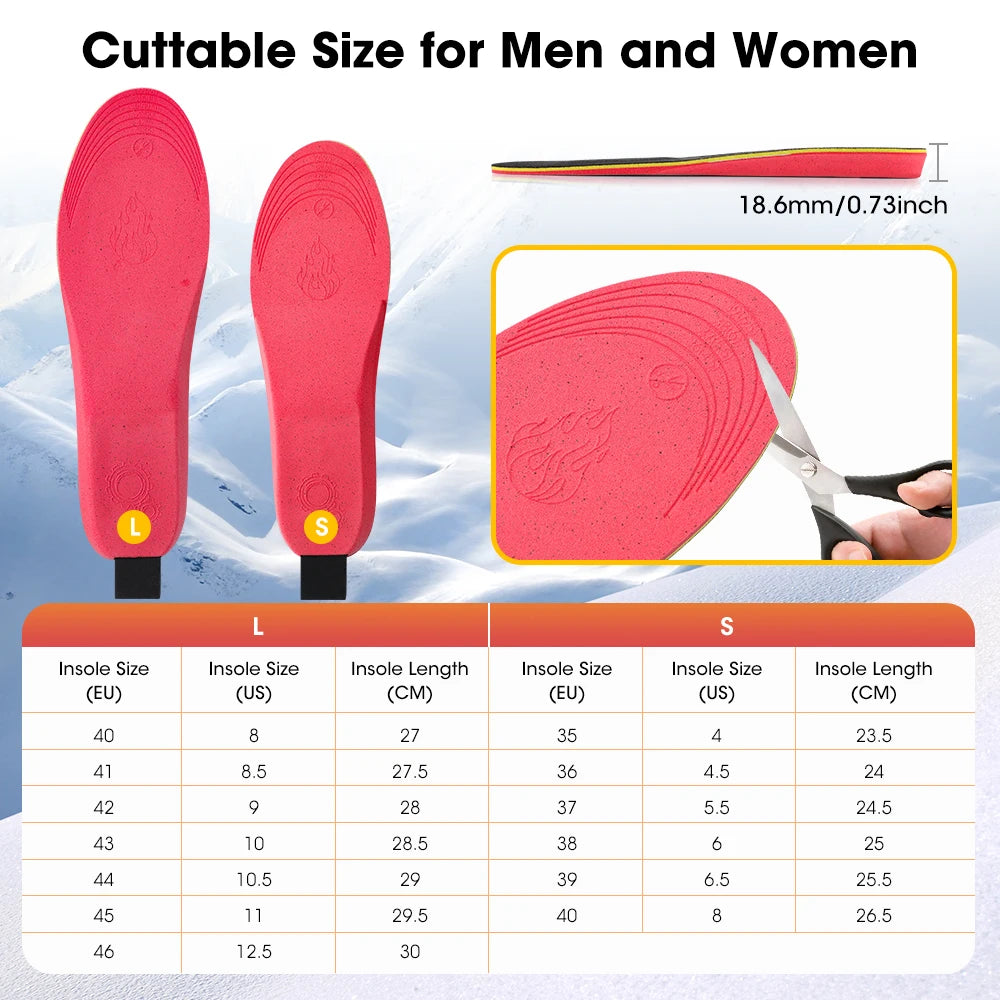 BlazeStep™ Cut-to-Fit Heated Insoles