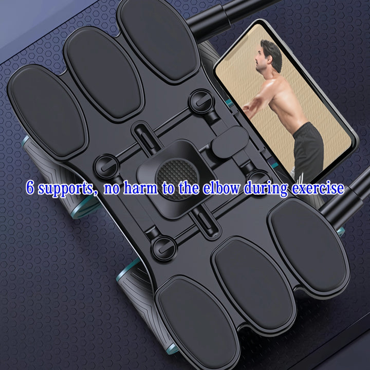 SilentRoll™ Fitness-Bauchmuskelrad – 4-Rad-Rebound