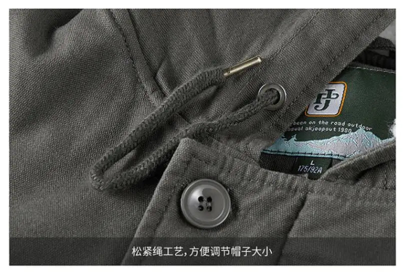 Men’s Hooded Winter Jacket – Warm Casual Fleece Bomber Parka, Up to 4XL