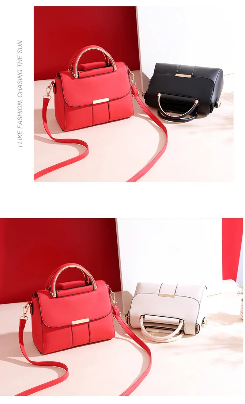 Women’s PU Leather Handbag – Small Designer Shoulder & Crossbody Tote