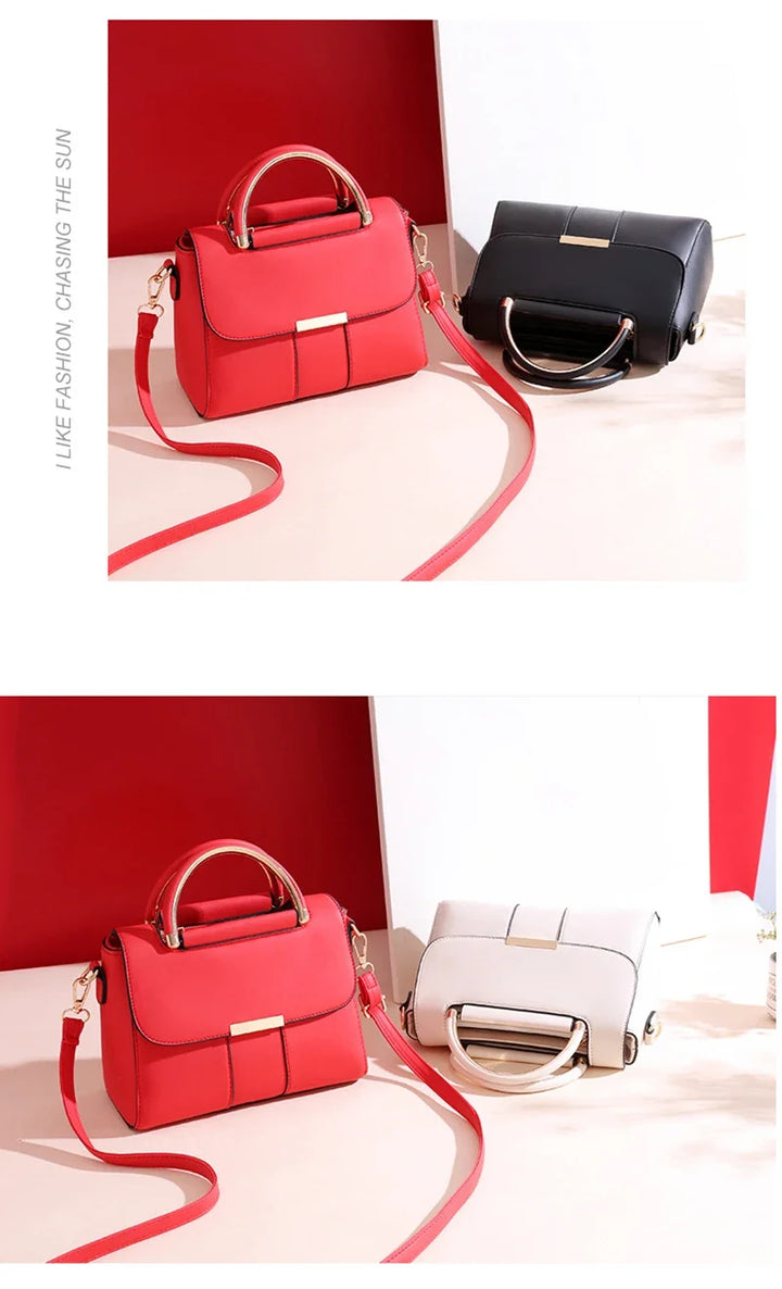 Women’s PU Leather Handbag – Small Designer Shoulder & Crossbody Tote