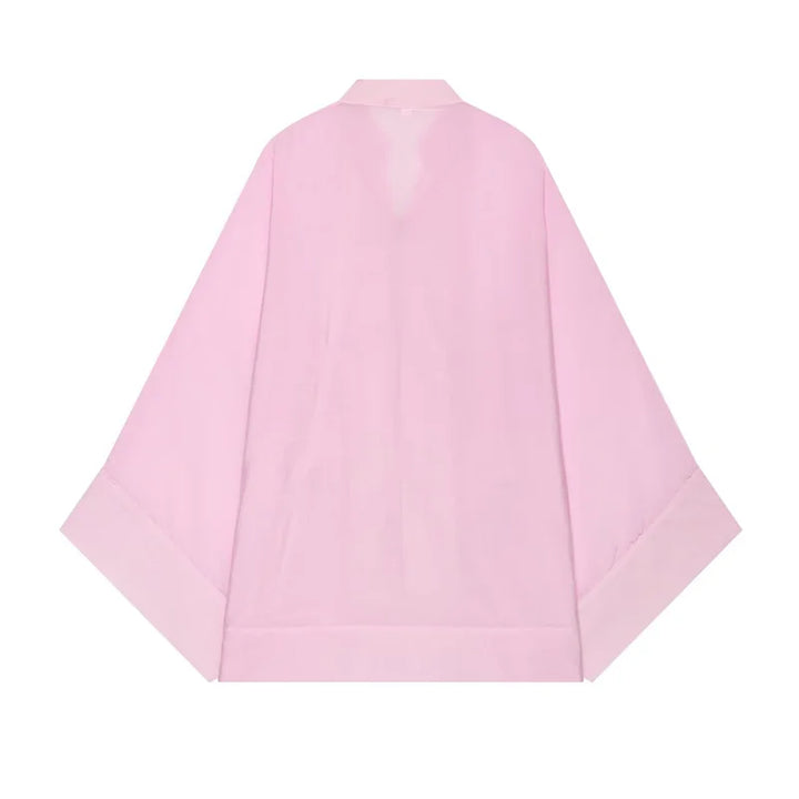 Women's Shirt 2026 New Fashion Summer Solid Color Oversize Rope Knot Detail Draped Shirt for Women Loose Chic Ladies Shirt Top