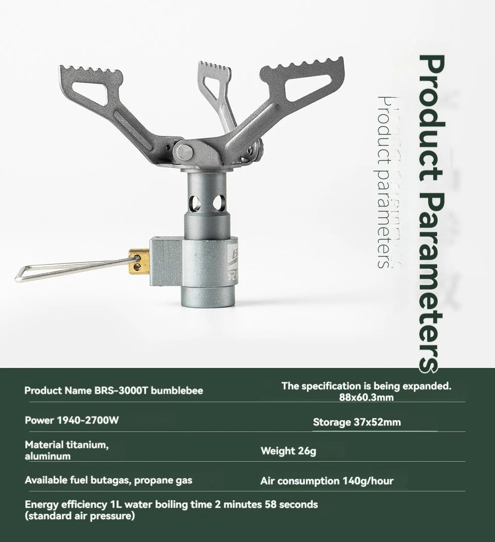 BRS-3000T™ Taschengaskocher – Wandern &amp; Kochen im Freien