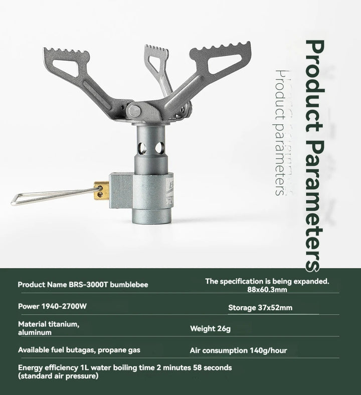 BRS-3000T™ Taschengaskocher – Wandern &amp; Kochen im Freien