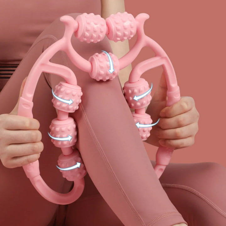 مدلك الساقين FitRoll™ ذو 9 عجلات - جهاز تدليك رياضي ولياقة بدنية