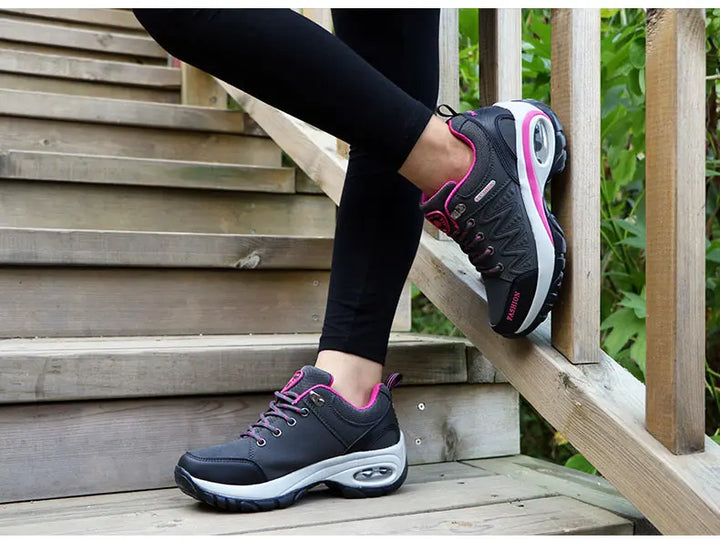 Women’s Waterproof Platform Sneakers – Outdoor Hiking & Running Shoes