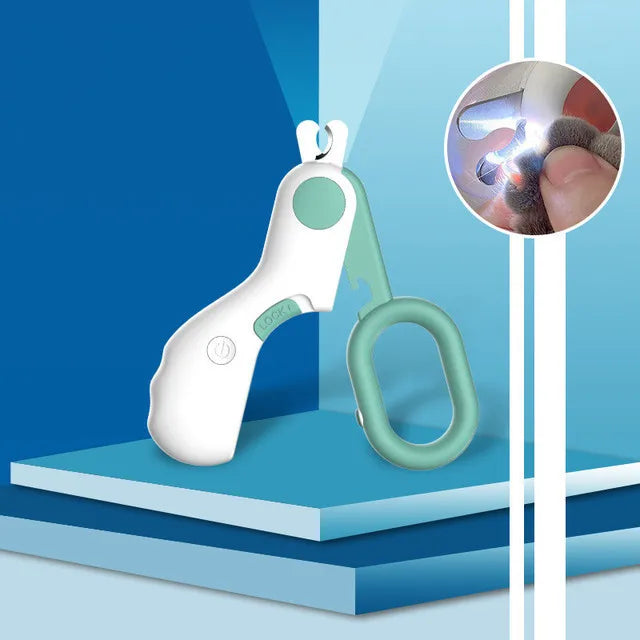 “MiniPaw™ LED Pet Nail Scissors for Cats & Small Dogs”