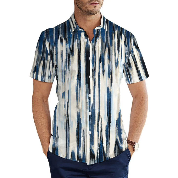 Men's Shirt Summer Casual Fashion Short Sleeved Shirt For Men Loose Breathable Hawaiian Shirt Man Casual Men's Clothing Top