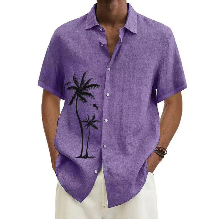 Hawaiian Shirts For Men Short Sleeve Tops New Coconut Treeo Graphic 3d Shirt Fashion Streetwear 5XL Summer Clothing Men's Blouse