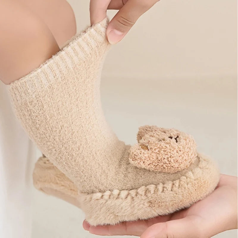 SnugSole™ Baby-Laufsocken – Dickes Samt