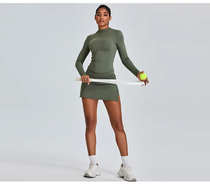 Yoga Shirts For Women Long Sleeve Fitness Long Sleeve Running Gym Clothes Workout Dry Fit Breathable High Elastic Sports Top