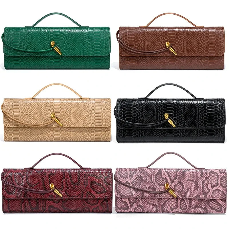 حقيبة يد نسائية جلدية أنيقة وحقيبة سهرة – حقيبة كروس بودي وحقيبة كتف