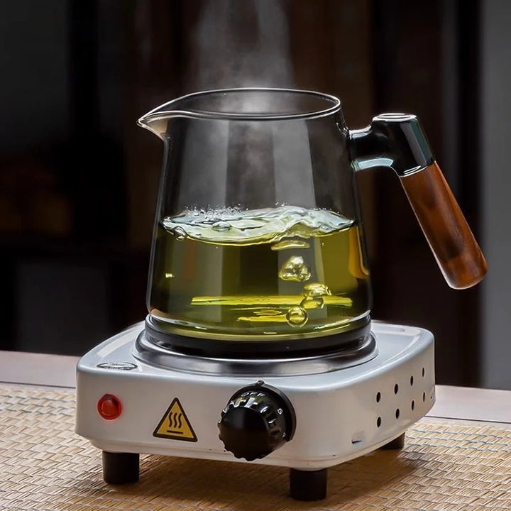 TeaLuxe™ Glas-Teekanne mit Teetassen