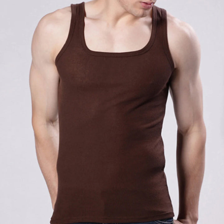2024 Men’s Cotton Tank Top – Sleeveless Sports Vest, Quick Drying