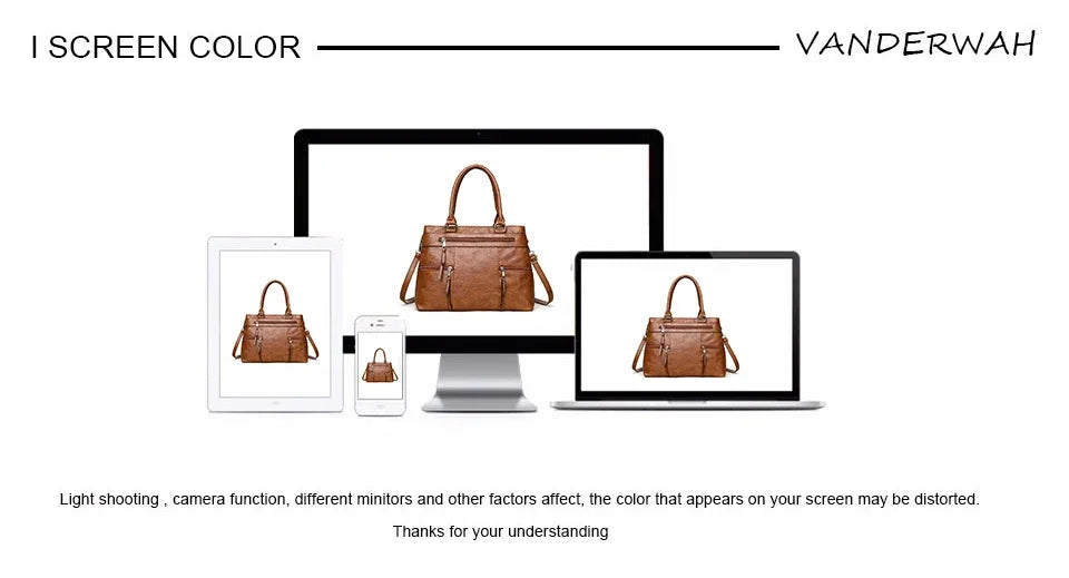 Elegant Women’s PU Leather Handbag – Top-Handle Shoulder & Crossbody Tote