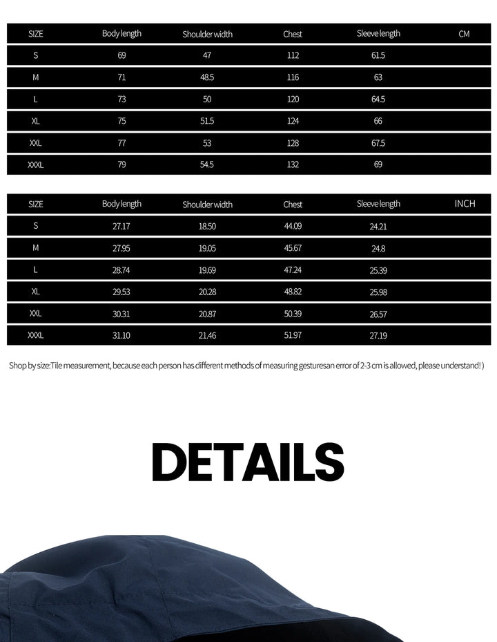 Unisex Interchange Outdoor Jacket – Lightweight Spring Mountaineering Zip Coat