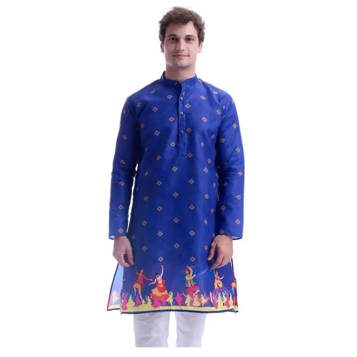 Muslim Kurtta Caftan Dubai Men'S Robe Long-Sleeved Ethnic Style Stand Collar Arabic Clothing National style Middle Eastern