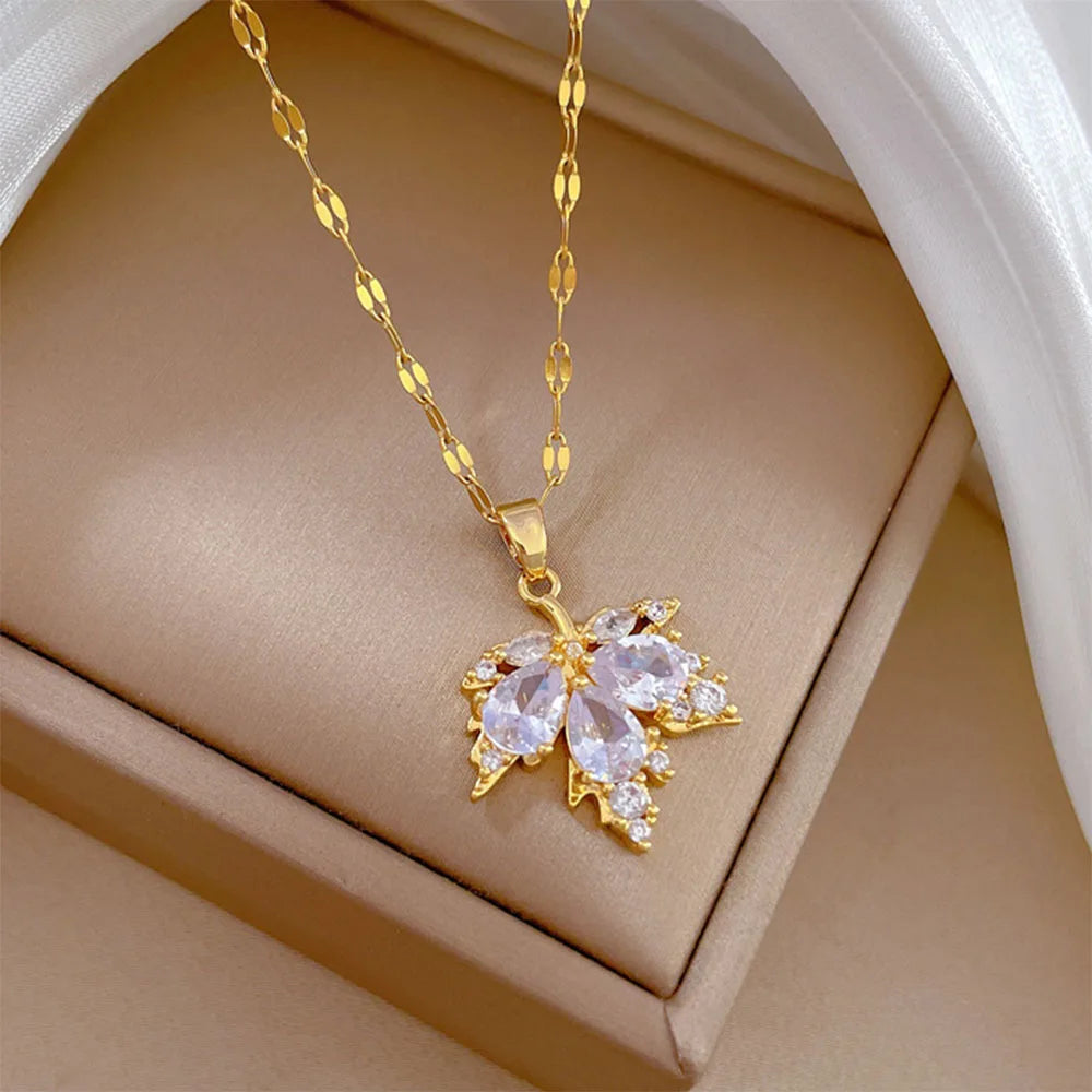 Zirkonia-Ohrstecker in Blattform für Damen – Funkelnde Ohrstecker für die Party