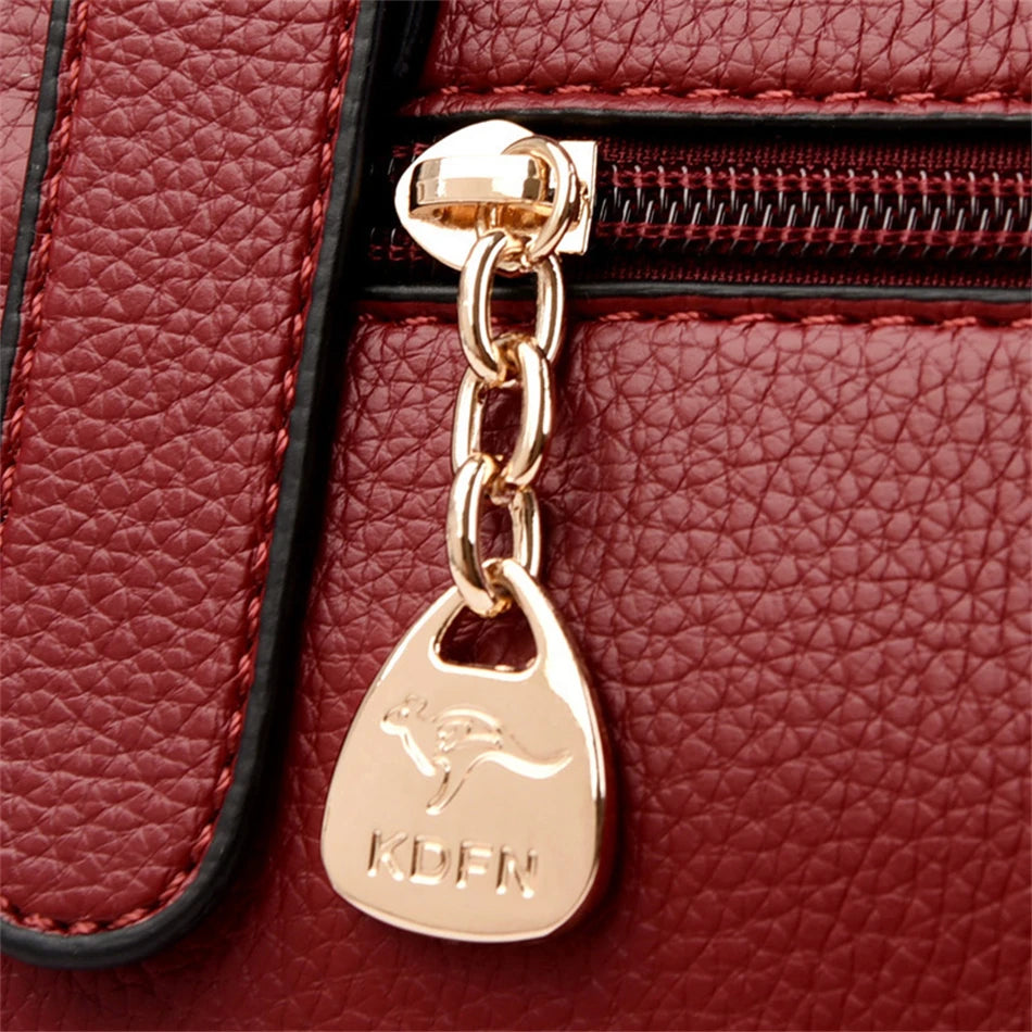 Luxury Women’s PU Leather Shoulder Bag – Designer Messenger Handbag