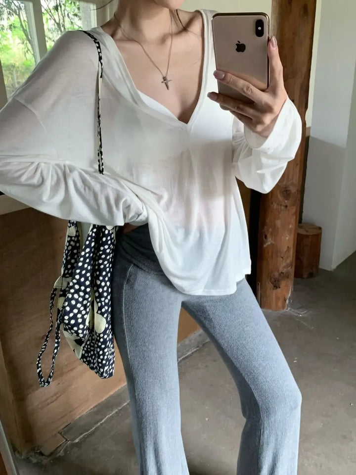 Tops Woman Korean Fashion With Sleeves Plain Long Sleeve T Shirt for Women Clothing Female Sale Cheap Clothes Y2k Korea Style