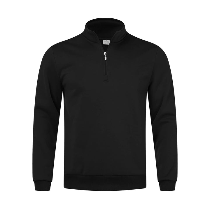 Men Sweatshirts Fall Spring Thicker Half Zip Pullover Hoody Solid Color Turtleneck for Male Outdoor