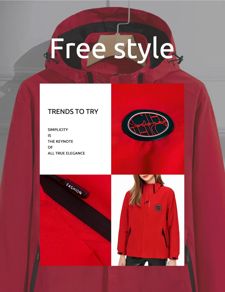 Unisex Spring Interchange Jacket – Lightweight Outdoor Mountaineering Zip Coat