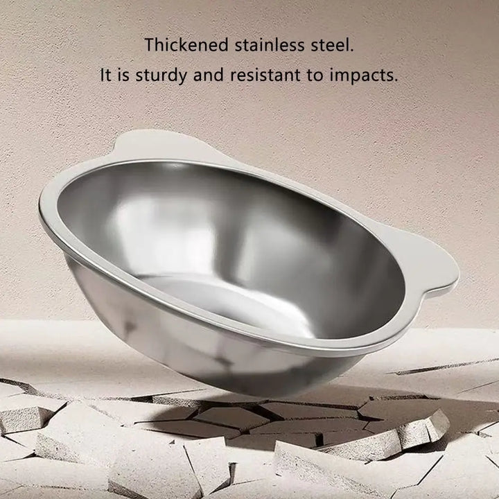 FurEase™ Tilted Stainless Steel Cat Bowl