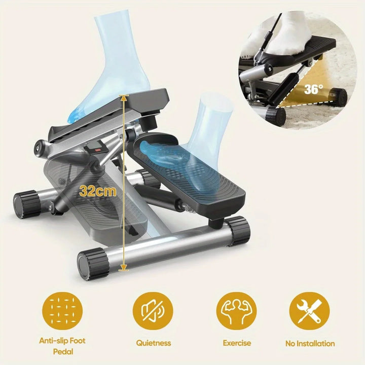 StepMax™ Heimfitness-Stepper mit Bändern