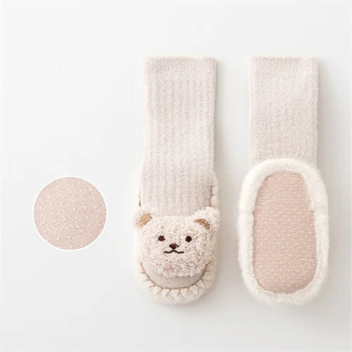 SnugSole™ Baby-Laufsocken – Dickes Samt
